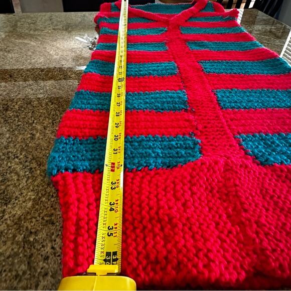 Ugly Christmas Sweater Dress 🎄 🤶 Handmade crocheted dress (see Measurements) - Picture 8 of 11